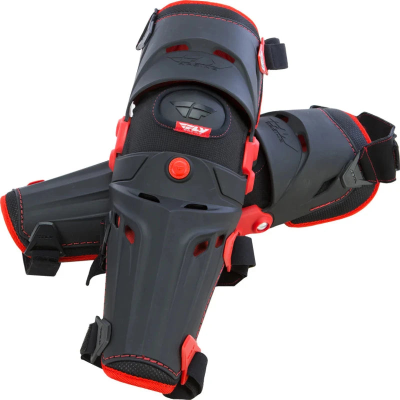 RODILLERAS FLY 5 PIVOT NEGRO/ROJO