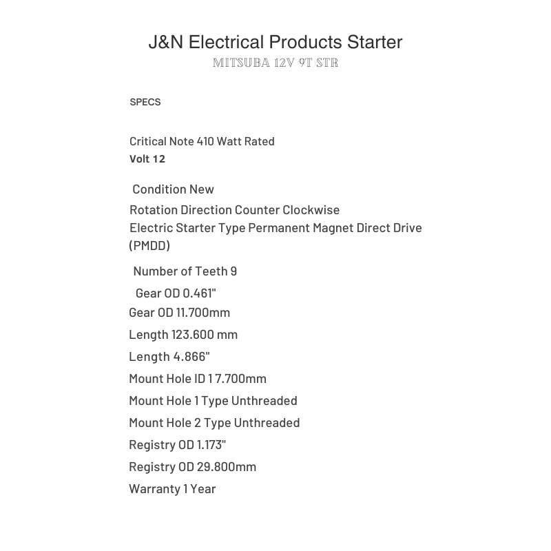Motor de arranque KTM HQV 2T 08-16