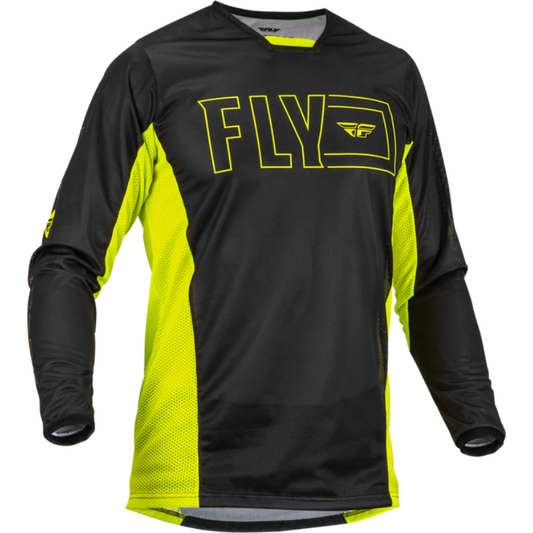 JERSEY FLY KINETIC MESH HI VIS/NEGRO XL